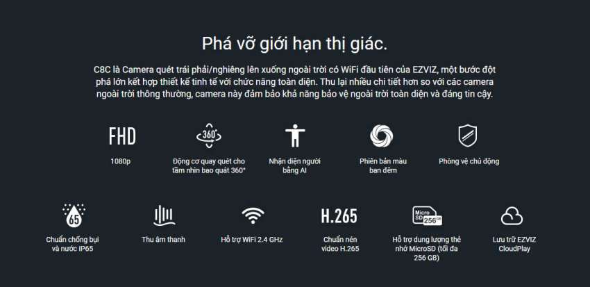 Camera Wifi Ezviz CS-C8C 2