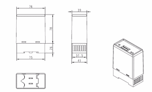 Kích thước bộ dò vòng từ PD-132