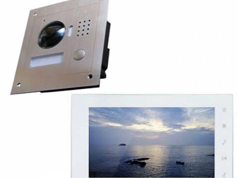 Bộ chuông cửa có hình Dahua màn DHI-VTH1550CH-S2, nút DHI-VTO2202F-P